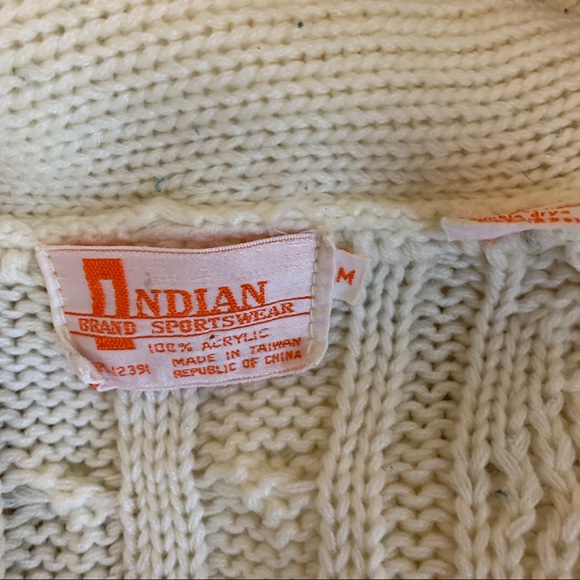 Vintage Indian brand button front sweater #1644 - Picture 6 of 7